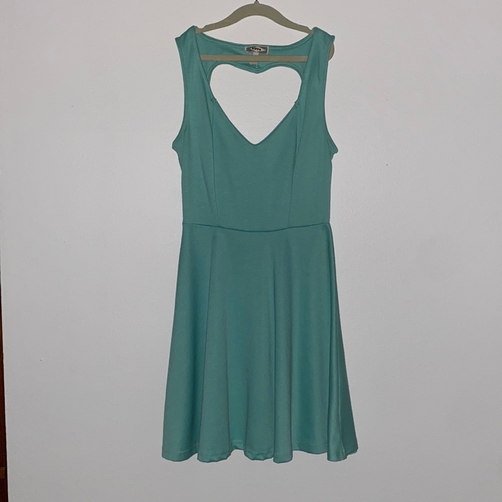 kirra heart shaped back dress